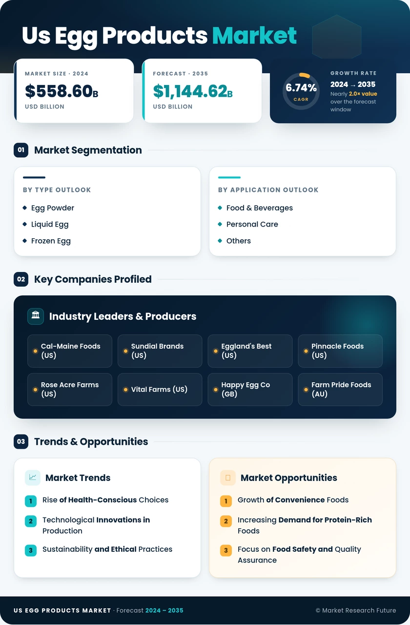 US Egg Products Market Research Report — Forecast till 2035 Infographic