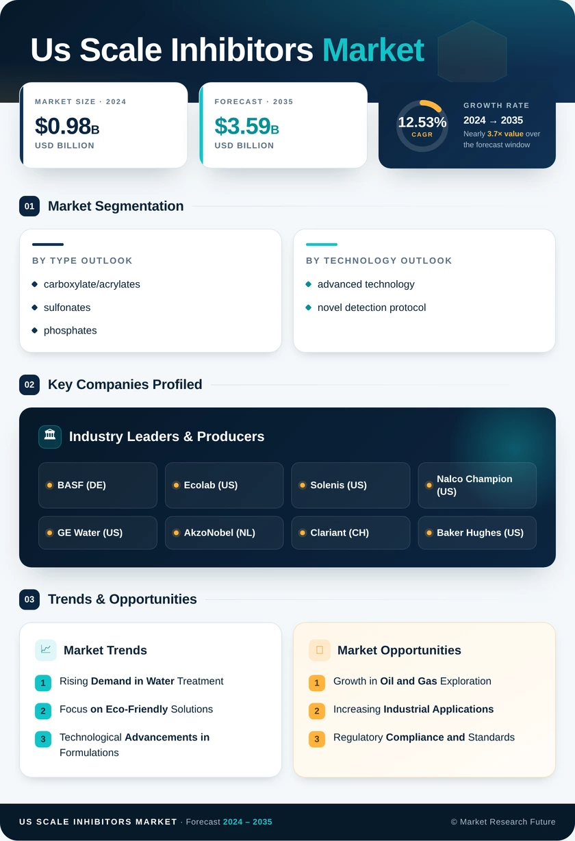 US Scale Inhibitors Market Research Report - Forecast till 2035 Infographic