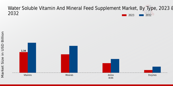 Water-soluble Vitamin and Mineral Feed Supplement Market Type Insights