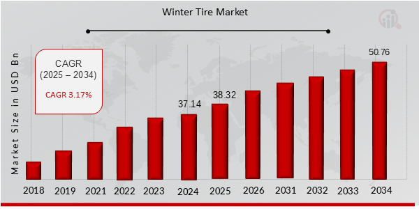 Descripción general del mercado de neumáticos de invierno