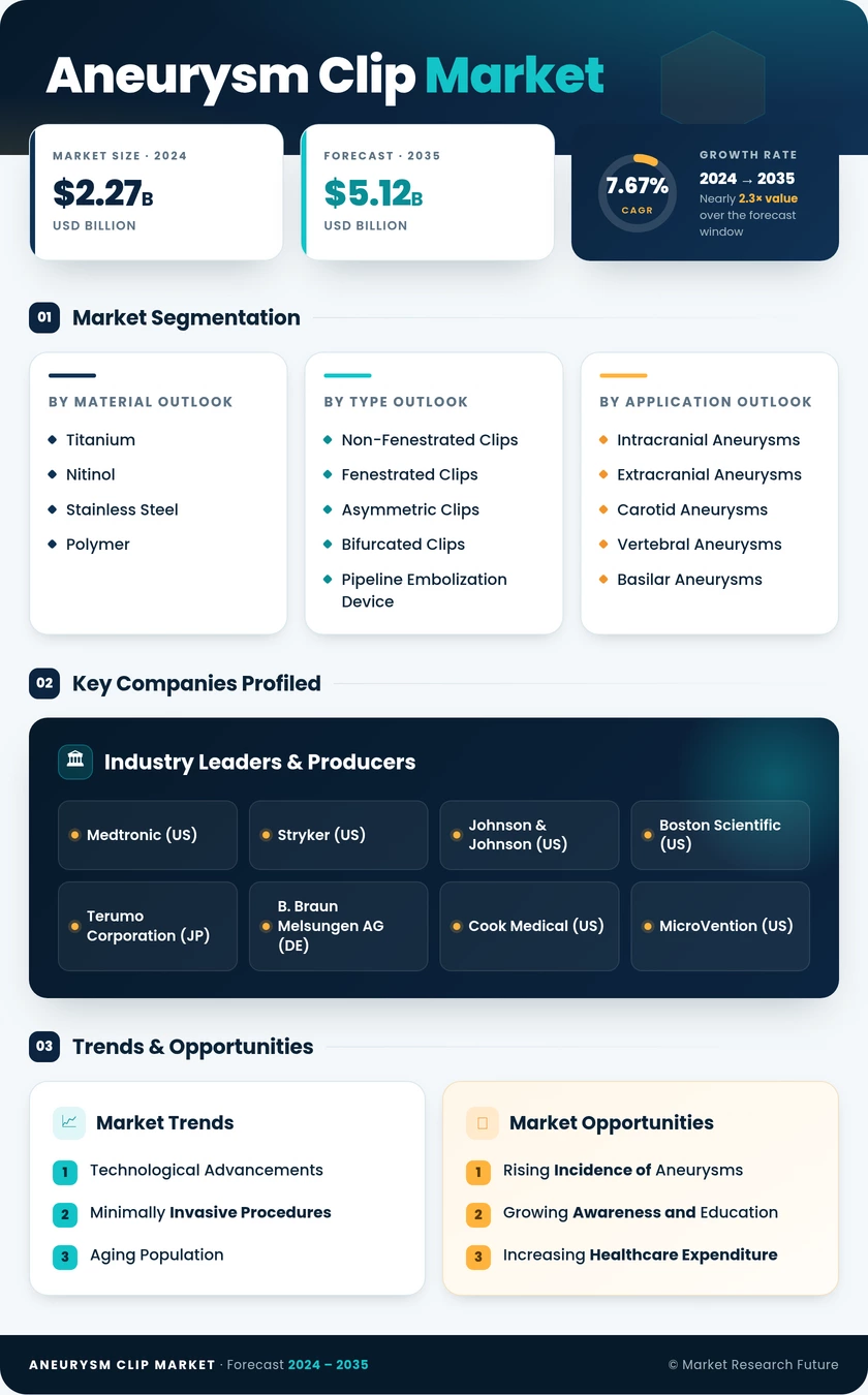 Aneurysm Clip Market Research Report—Forecast till 2035 Infographic