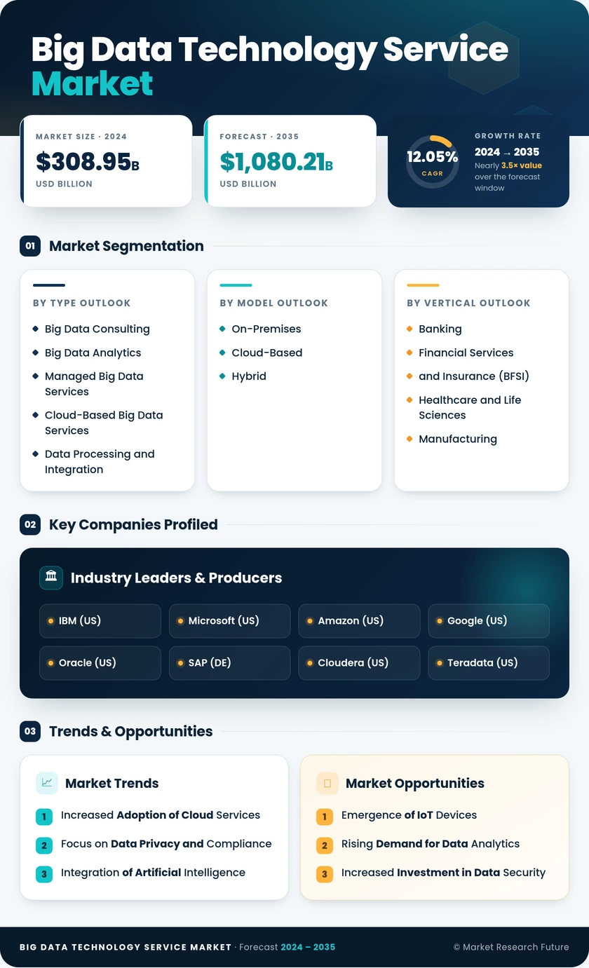 Big Data Technology Service Market Research Report Forecast Till 2035 Infographic