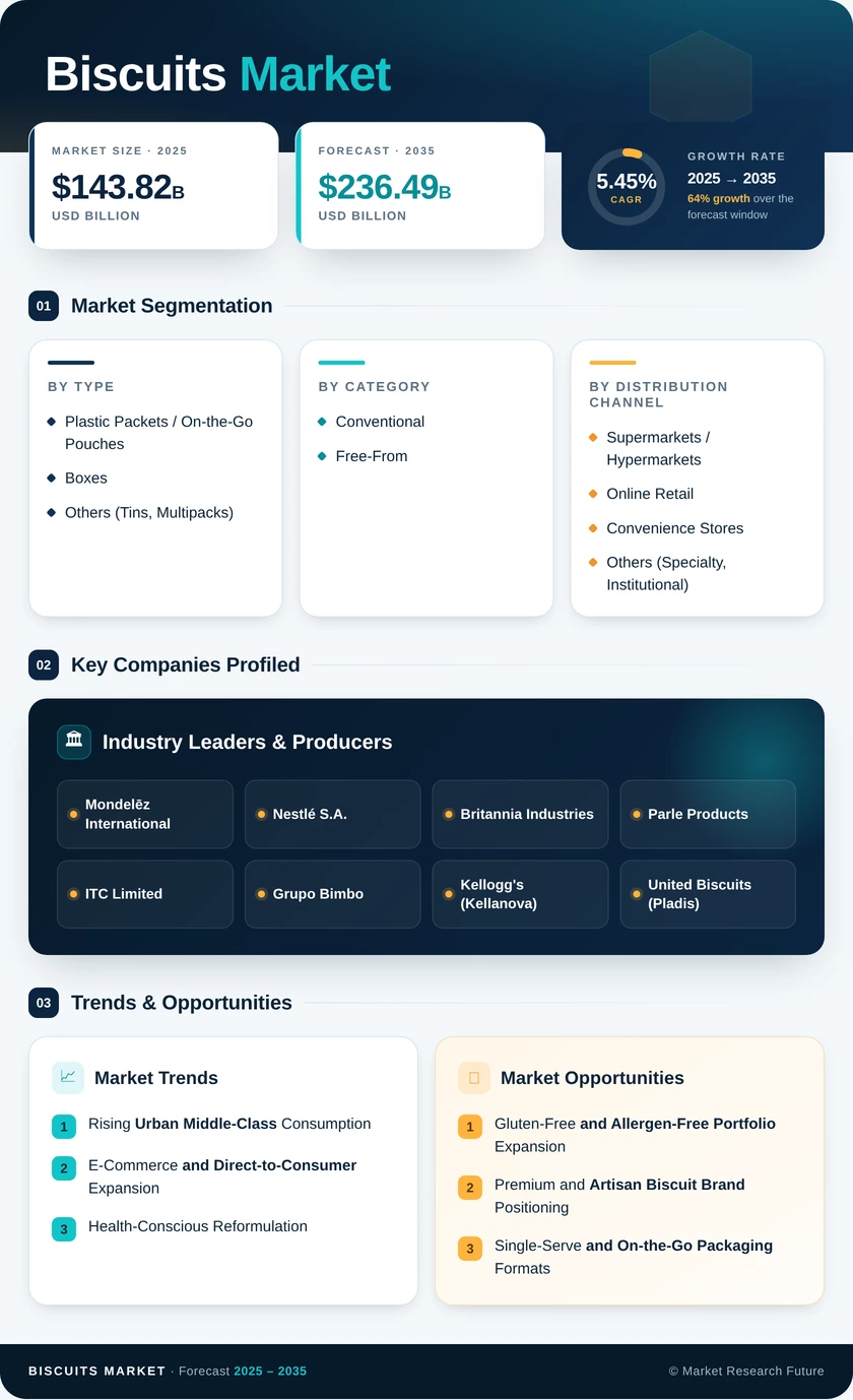 Biscuits Market Research Report - Forecast to 2035 Infographic