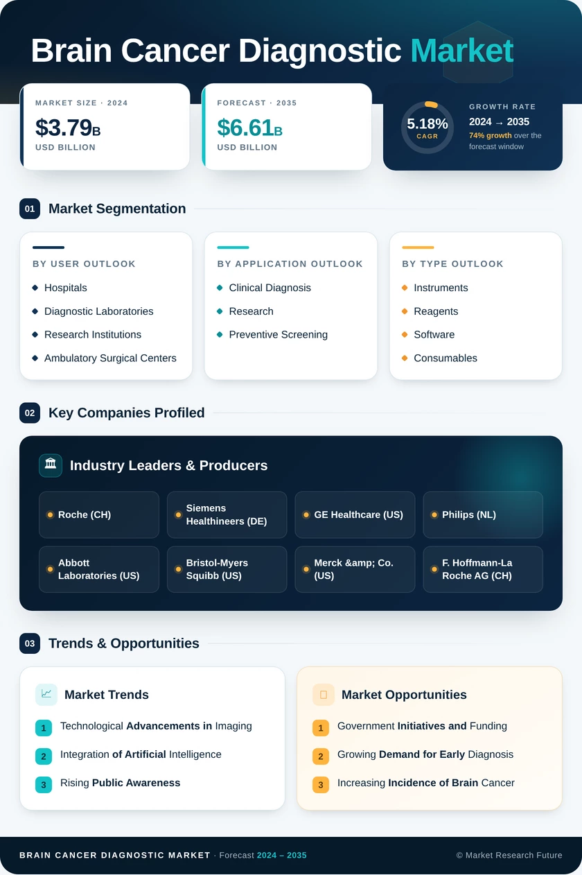 Brain Cancer Diagnostic Market Research Report - Forecast till 2035 Infographic