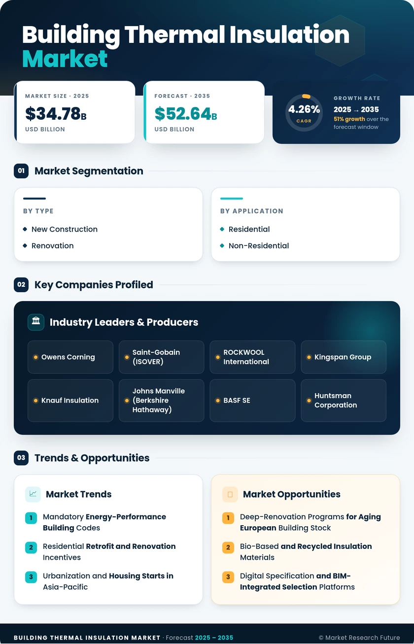 Building Thermal Insulation Market Research Report - Global Forecast till 2035 Infographic
