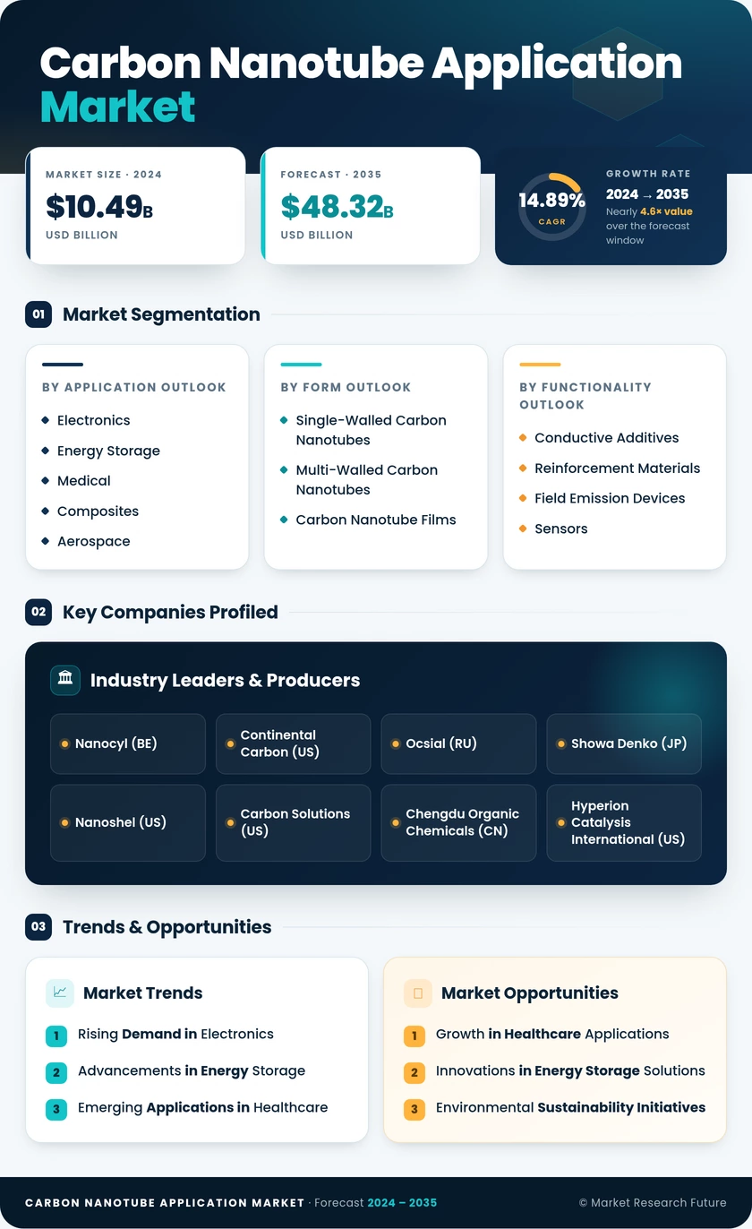 Carbon Nanotube Application Market Research Report - Global Forecast till 2035 Infographic