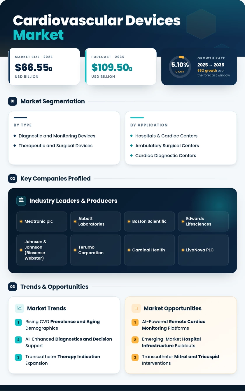 Cardiovascular Devices Market Research Report—Global Forecast till 2035 Infographic