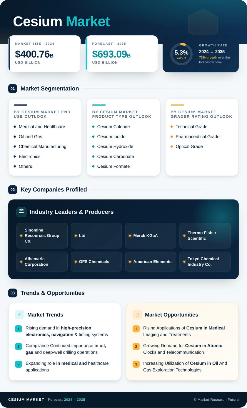 Cesium Market Research Report – Forecast Till 2035 Infographic
