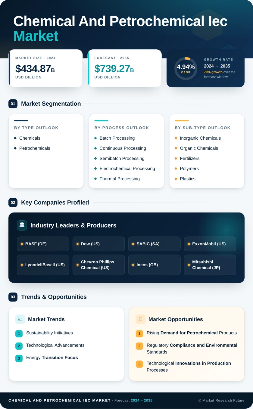 Chemical and Petrochemical IEC Market Research Report- Global Forecast till 2035 Infographic