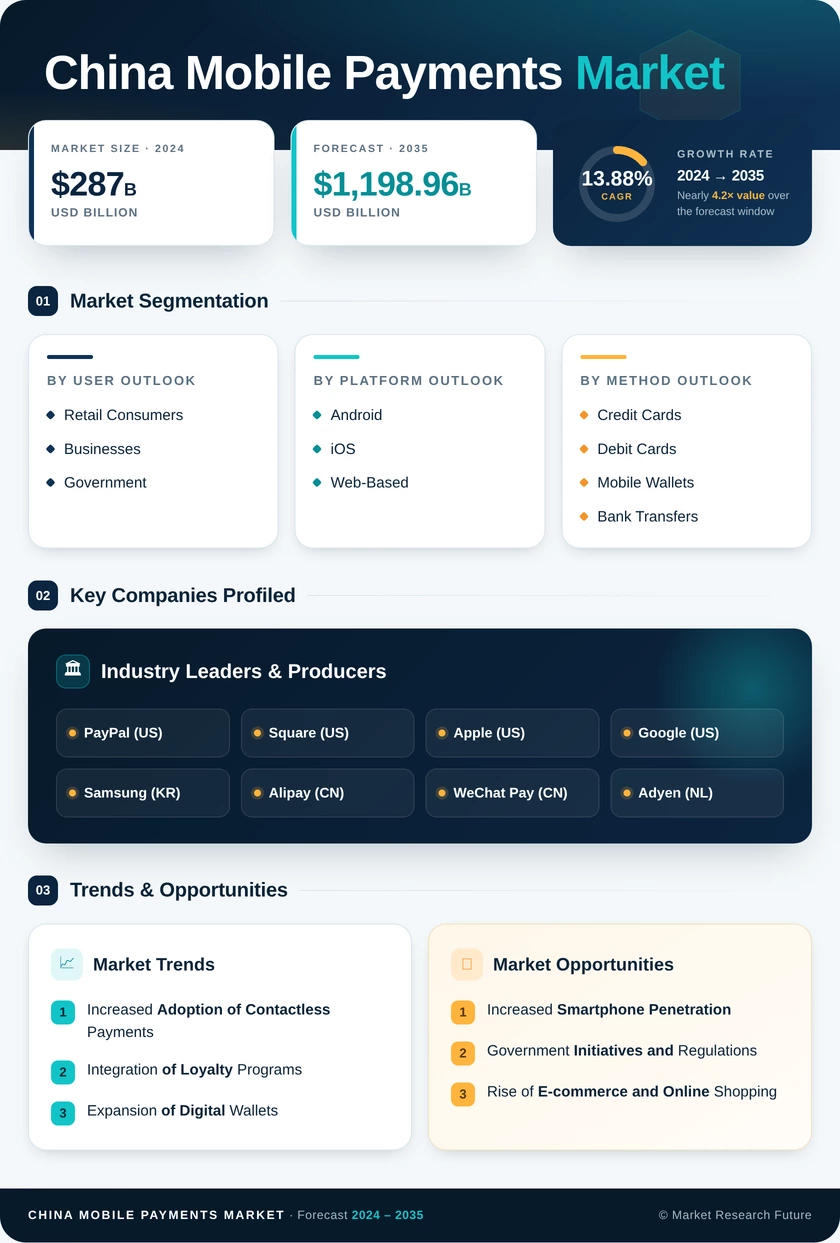 China Mobile Payments Market Research Report- Forecast to 2035 Infographic