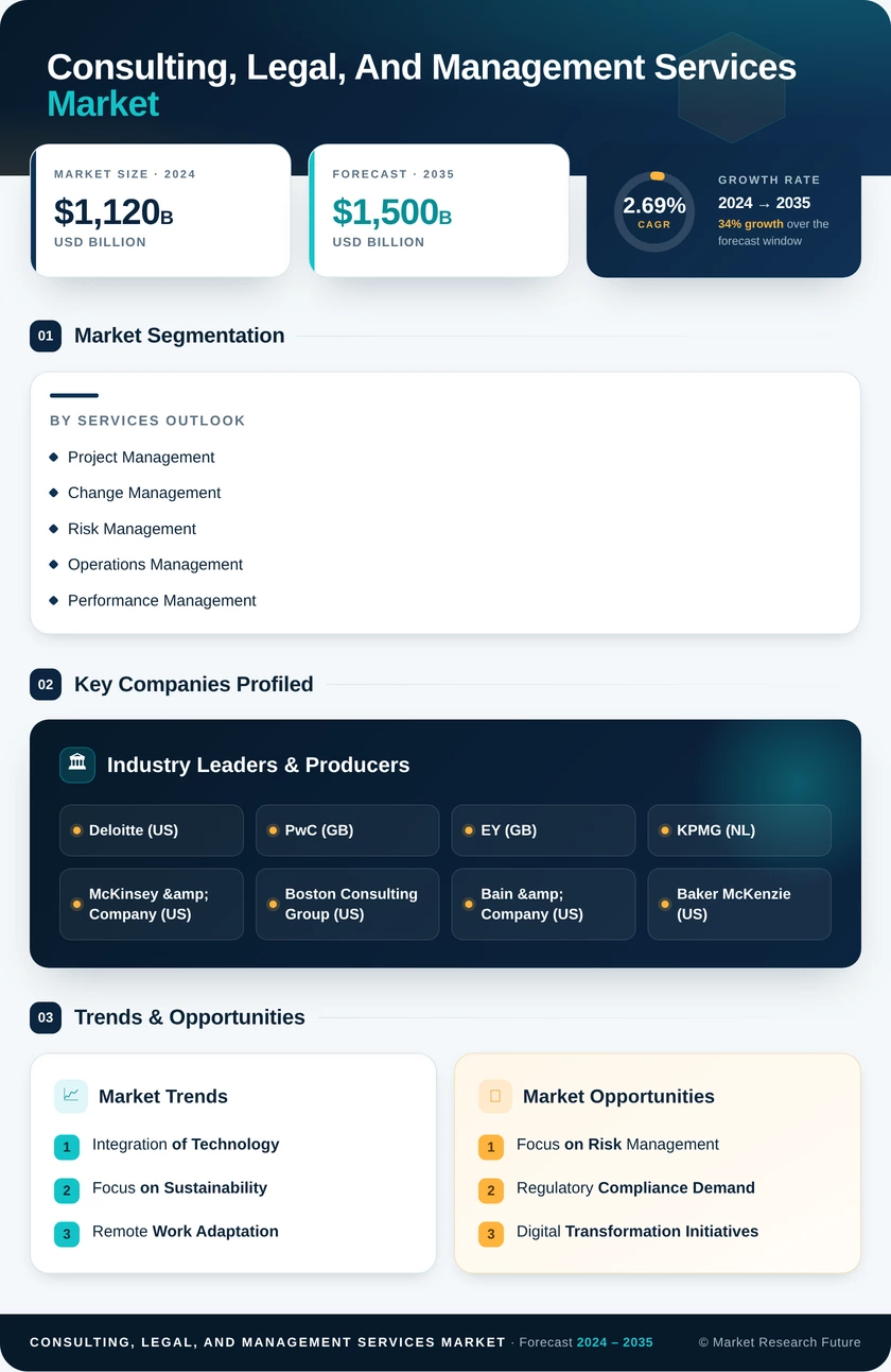 Consulting, Legal, and Management Services Infographic