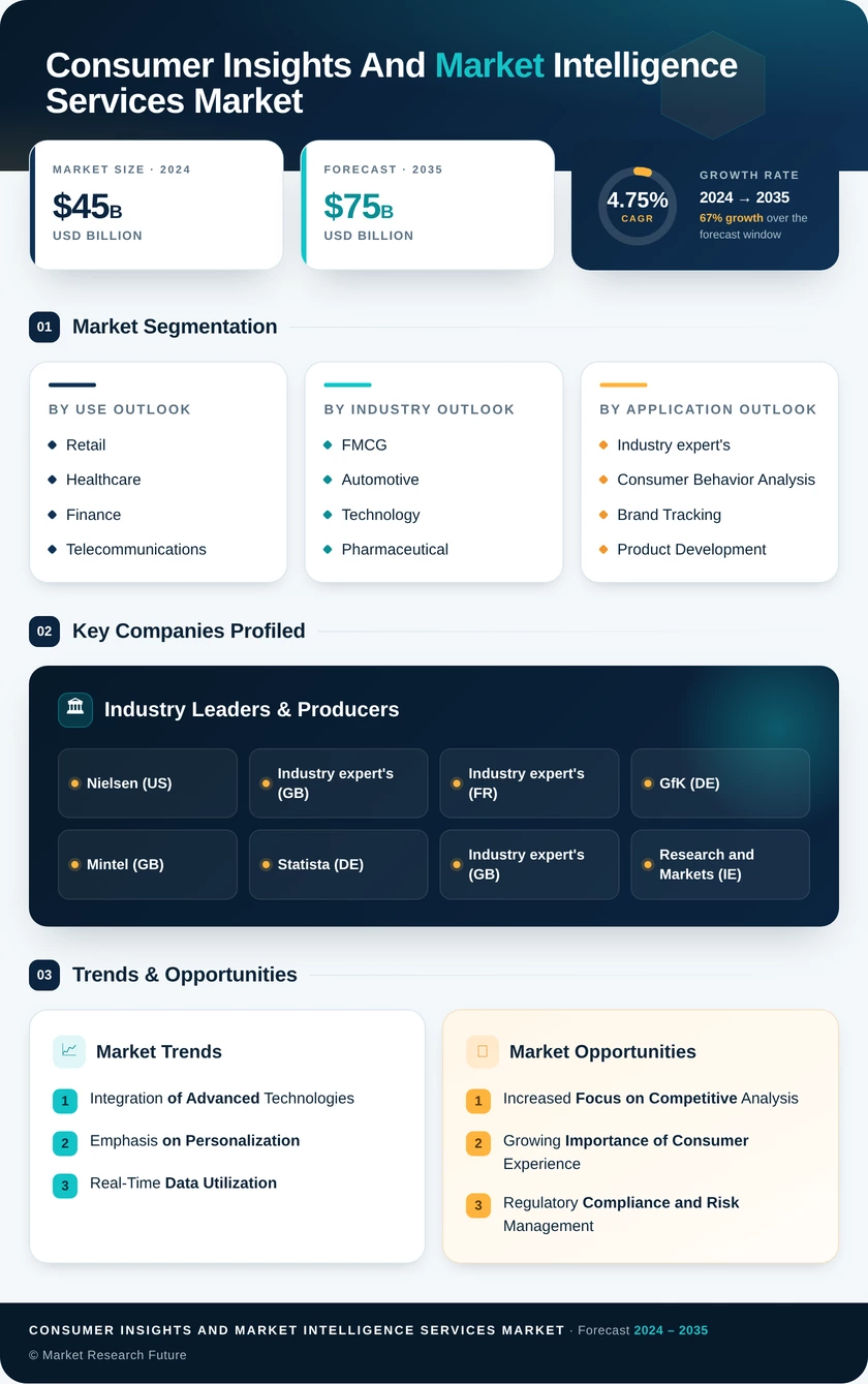 Consumer Insights and Market Intelligence Services Market Infographic