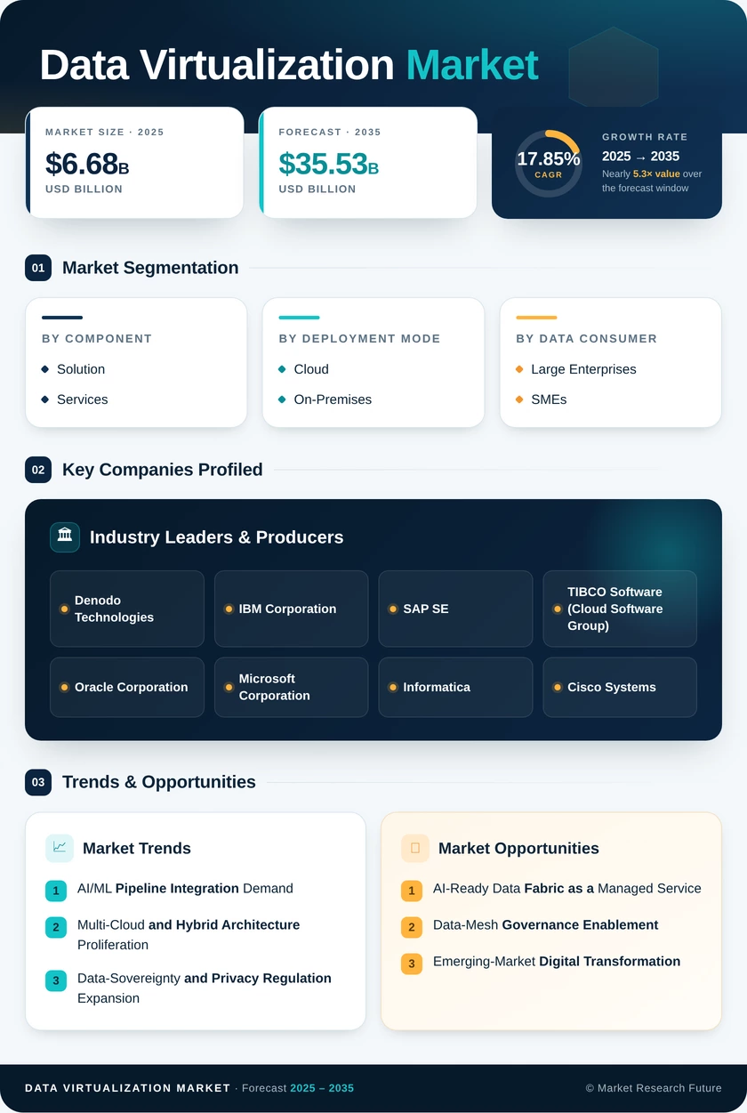 Data Virtualization Market Research Report– Global Forecast up to 2035 Infographic