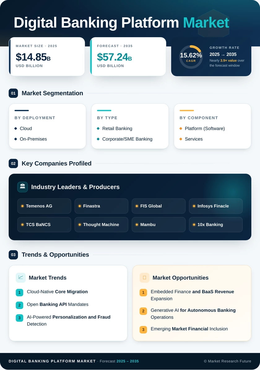 Digital Banking Platform Market Research Report - Forecast Till 2035 Infographic