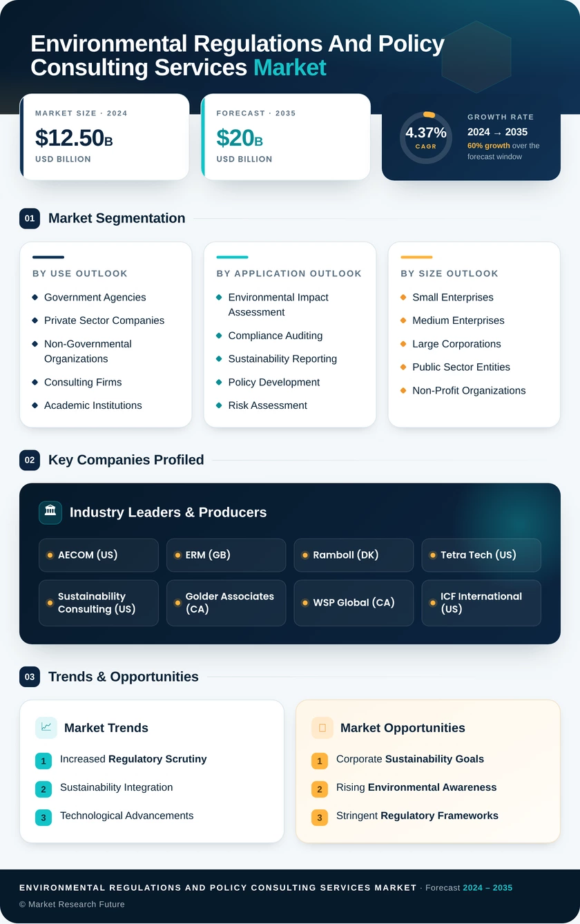 Environmental Regulations and Policy Consulting Services Market Infographic