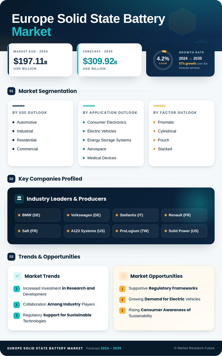 Europe Solid State Battery Market Infographic