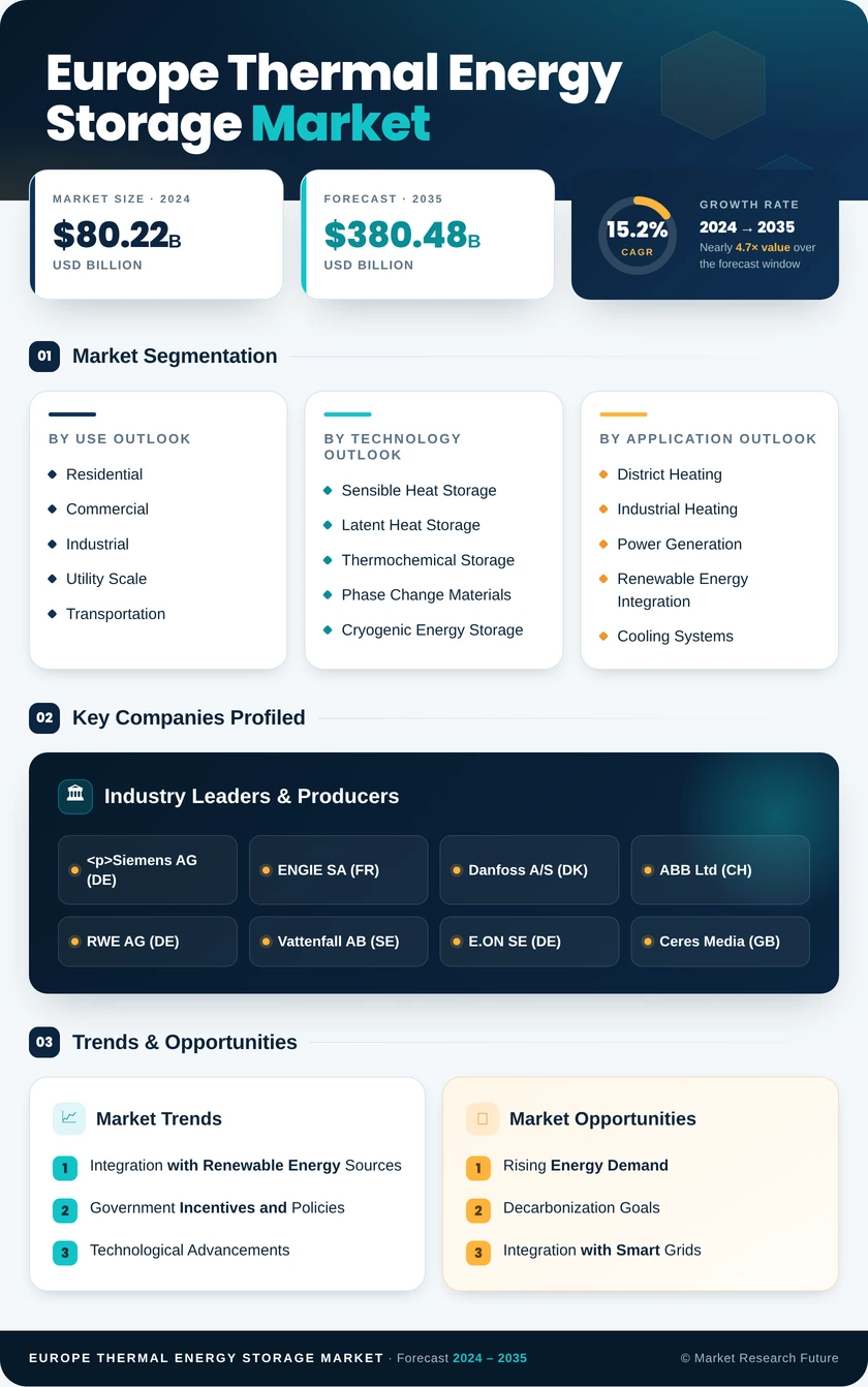 Europe Thermal Energy Storage Market Infographic