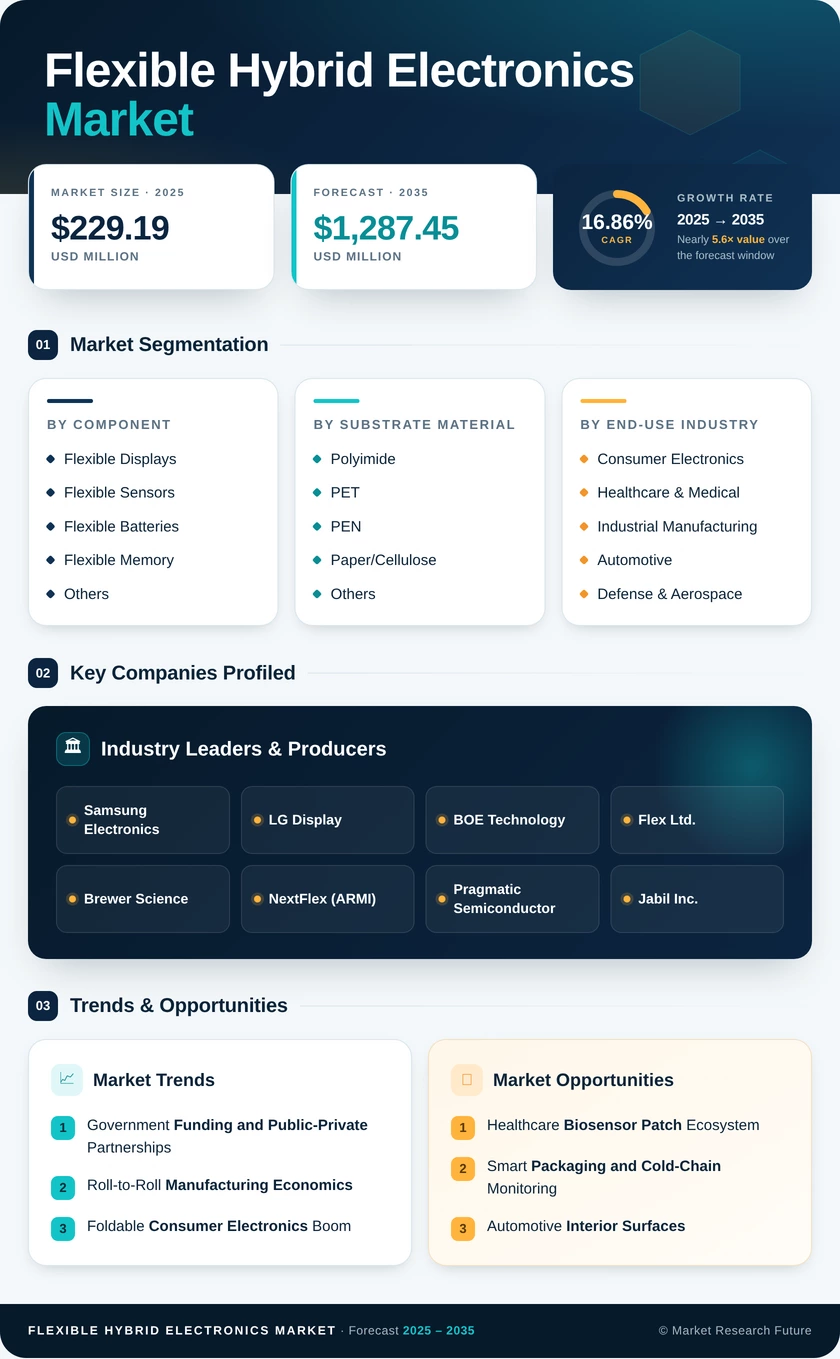 Flexible Hybrid Electronics Market Research Report—Forecast Till 2035 Infographic