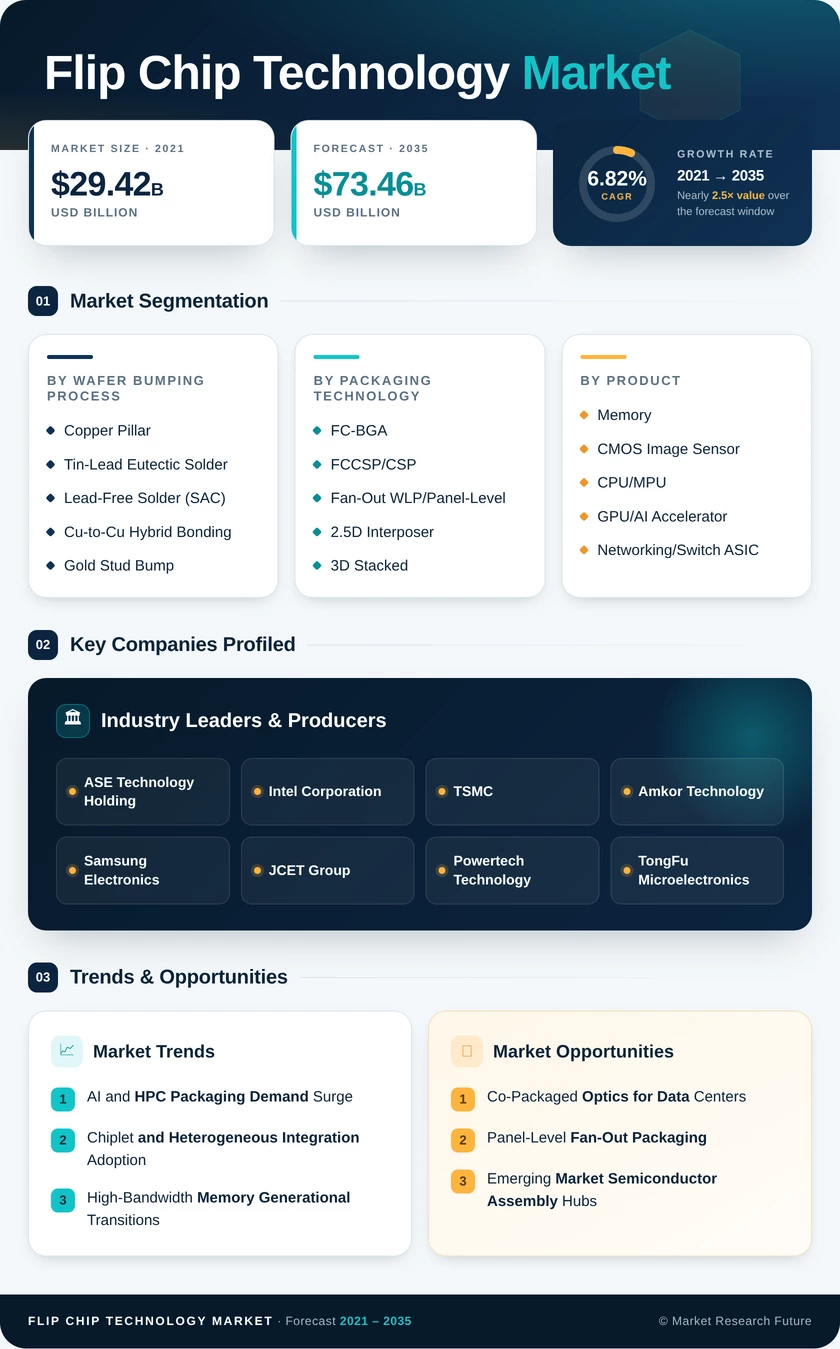 Flip Chip Technology Market Report- Forecast till 2035 Infographic