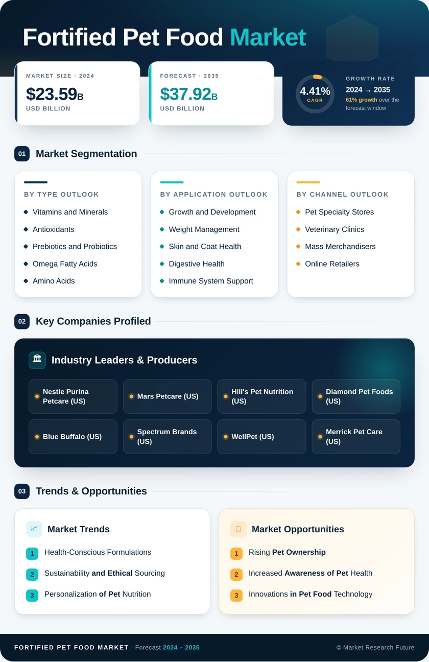 Fortified Pet Food Market Research Report- Global Forecast till 2035 Infographic