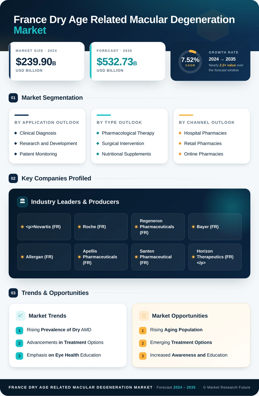 France Dry Age Related Macular Degeneration Amd Market Research Report- Forecast to 2035 Infographic