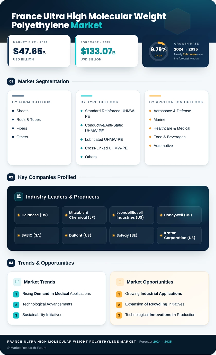 France Ultra High Molecular Weight Polyethylene Market Infographic