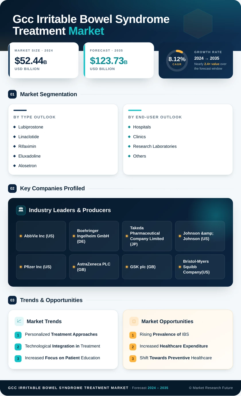 GCC Irritable Bowel Syndrome Treatment Market Infographic
