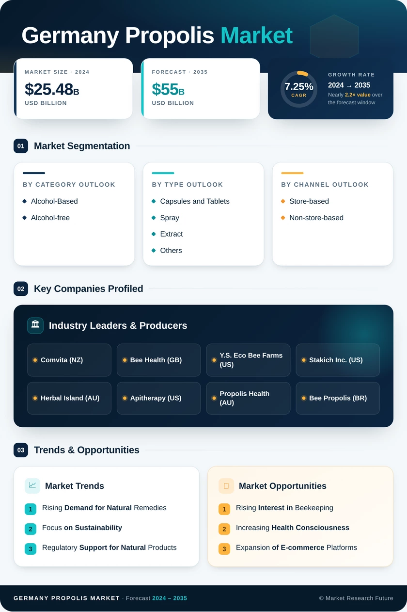 Germany Propolis Market Research Report — Forecast till 2035 Infographic