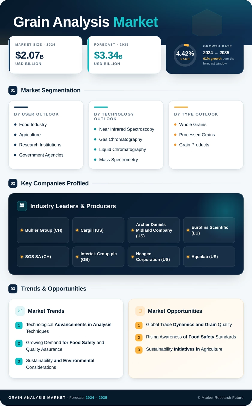 Grain Analysis Market Research Report - Global Forecast by 2035 Infographic