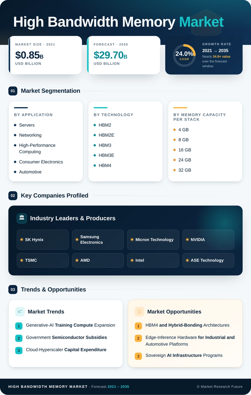 High Bandwidth Memory Market Research Report – Forecast till 2035 Infographic