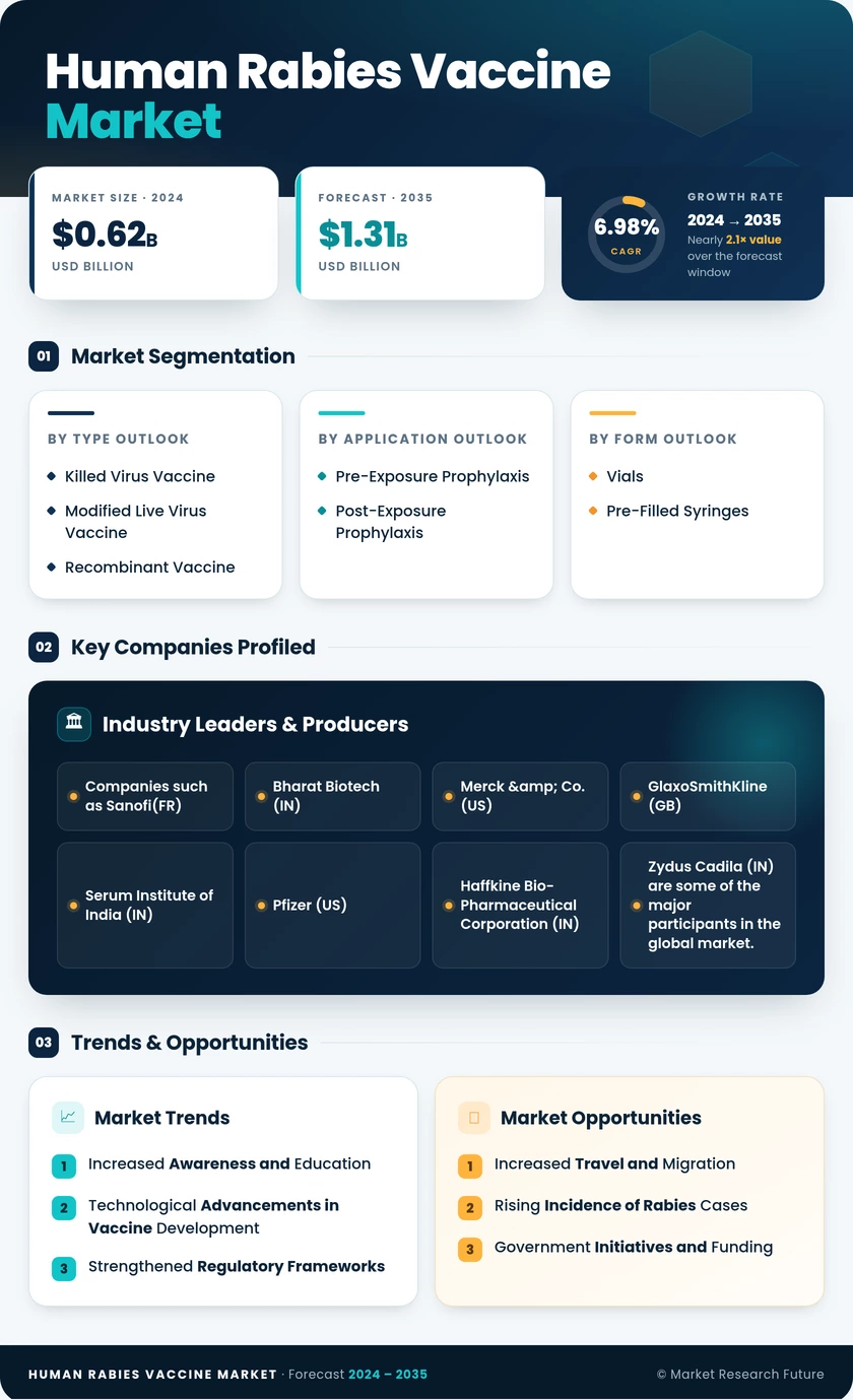 Human Rabies Vaccine Market Research Report — Global Forecast till 2035 Infographic
