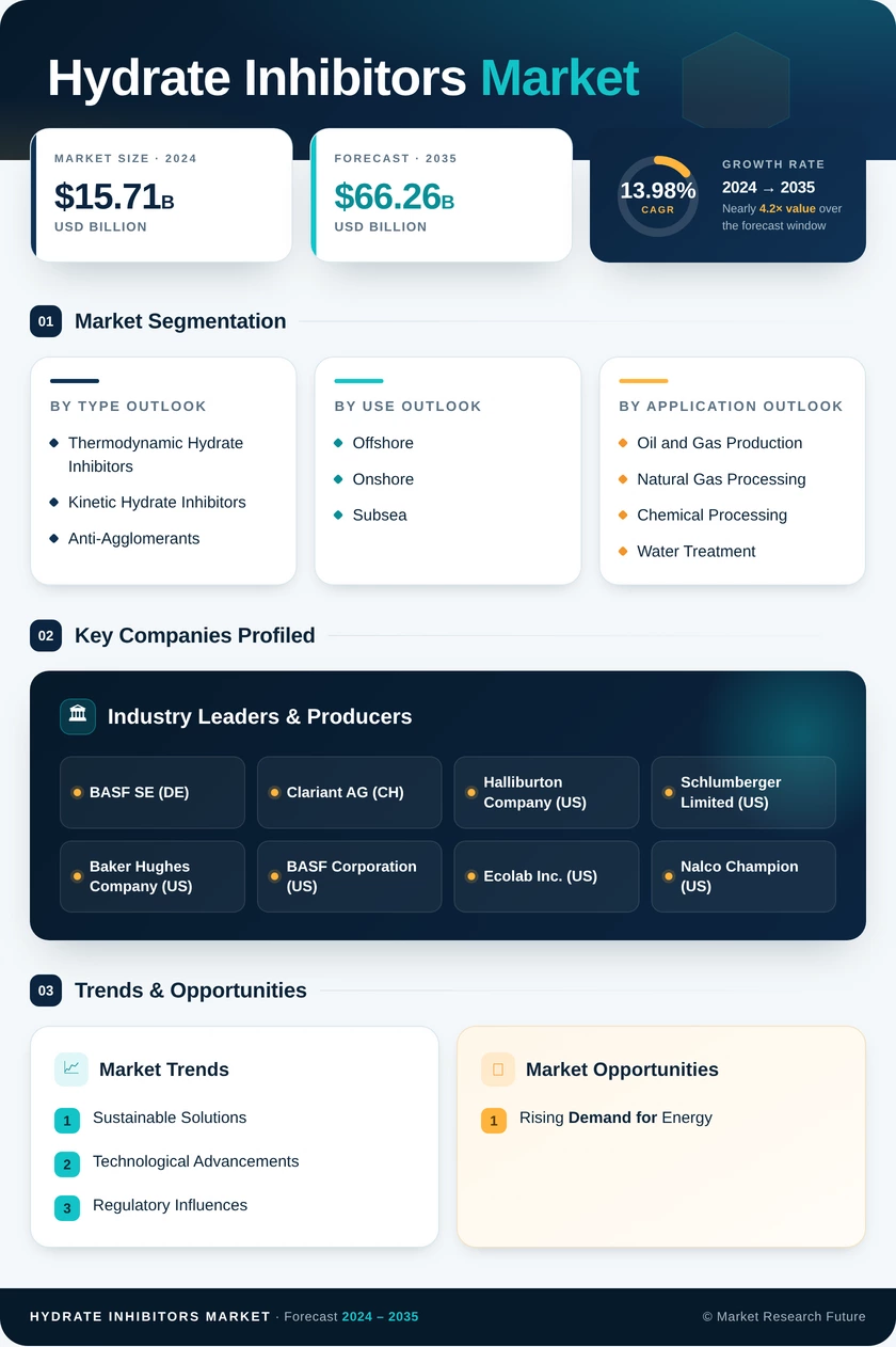 Hydrate inhibitors Market Research Report—Global Forecast till 2035 Infographic