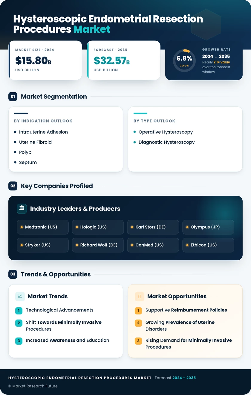 Hysteroscopic Endometrial Resection Procedures Market Research Report - Forecast Till 2035 Infographic