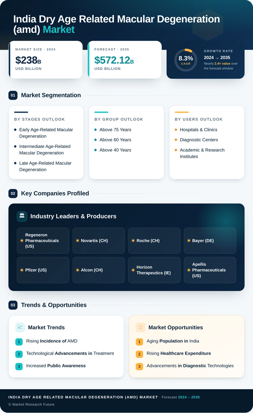 India Dry Age Related Macular Degeneration (AMD) Market Infographic