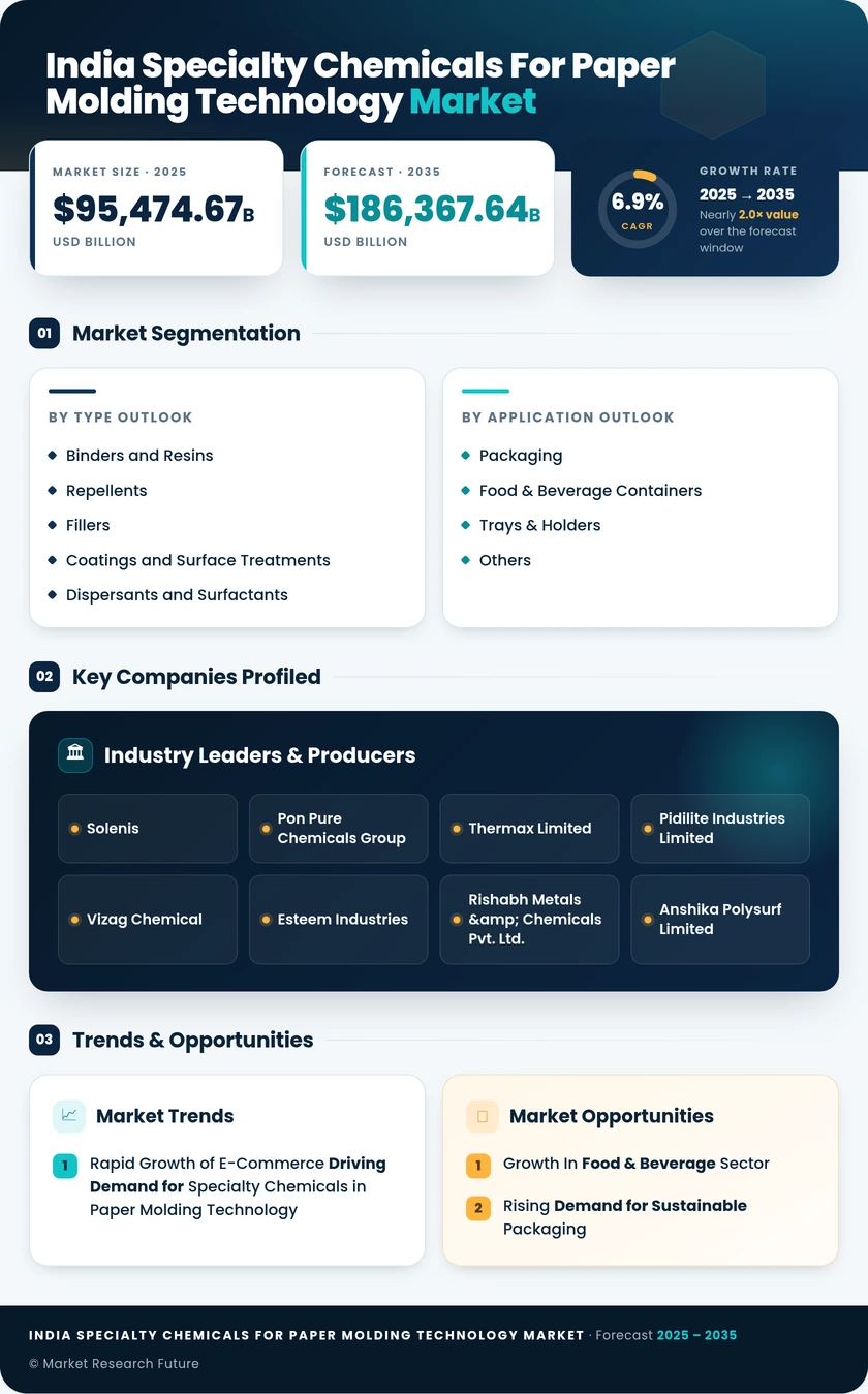 India Specialty Chemicals for Paper Molding Technology Market Research Report – Forecast Till  2035 Infographic