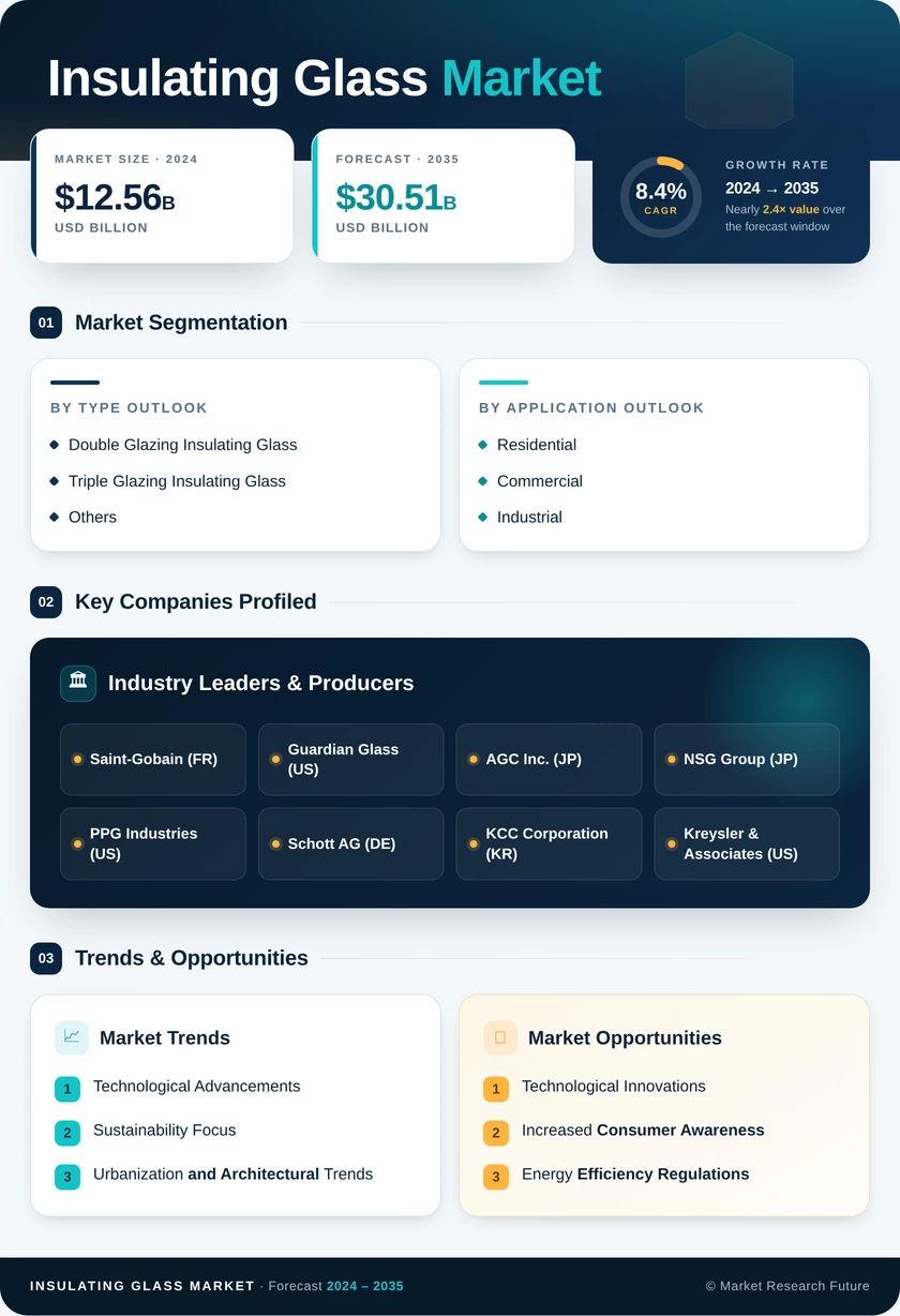 Insulating Glass Market Research Report - Global Forecast till 2035 Infographic