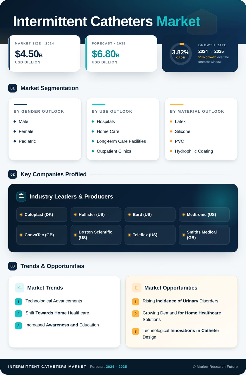 Intermittent Catheters Market Research Report - Forecast 2035 Infographic