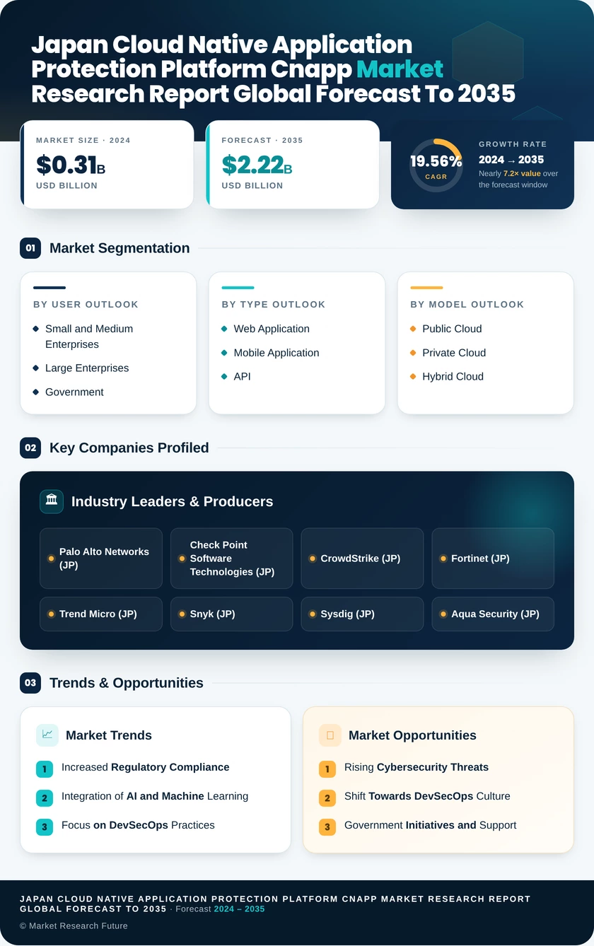 Japan Cloud Native Application Protection Platform Market Infographic