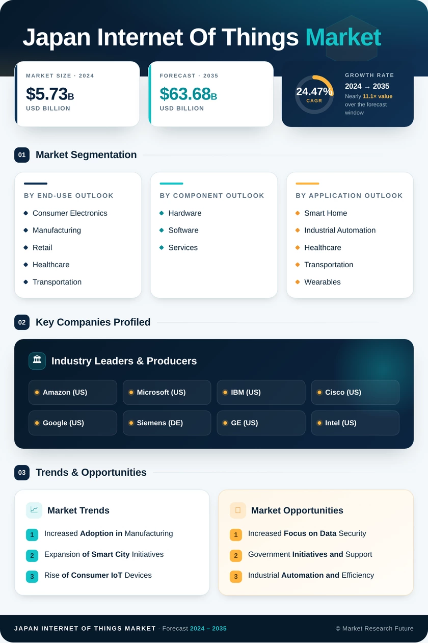 Japan Internet of Things Market Research Report- Forecast to 2035 Infographic