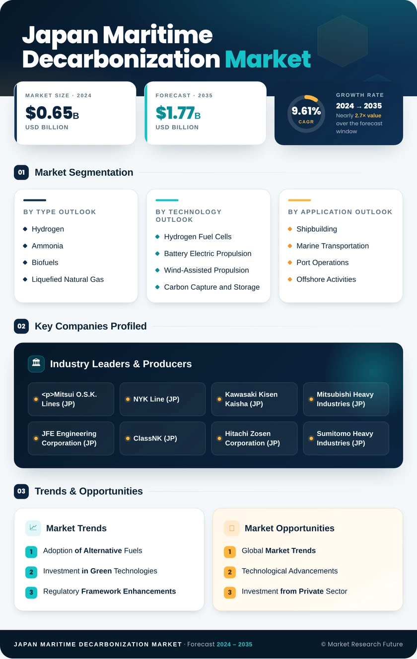 Japan Maritime Decarbonization Market Infographic