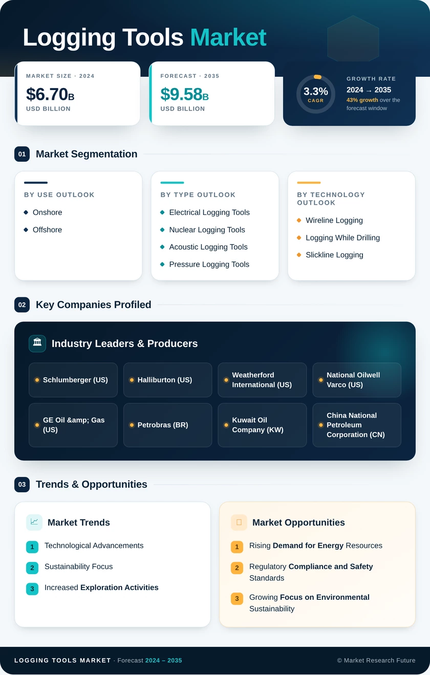 Well Logging Tools Market Research Report - Global Forecast till 2035 Infographic