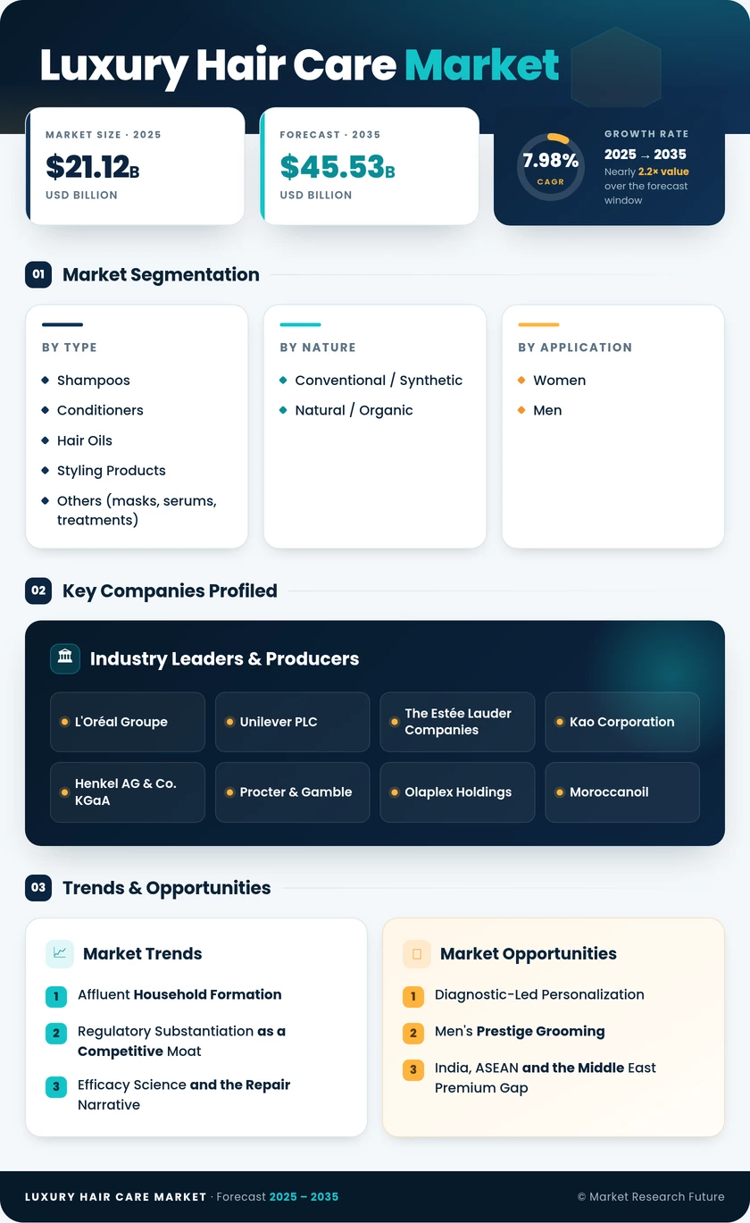 Luxury Hair Care Market Research Report – Forecast till 2035 Infographic
