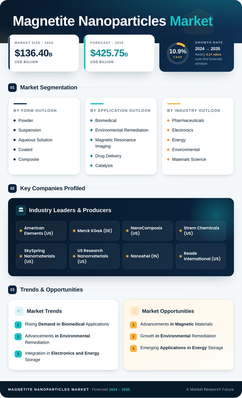 Magnetite Nanoparticles Market Research Report - Global Forecast till 2035 Infographic