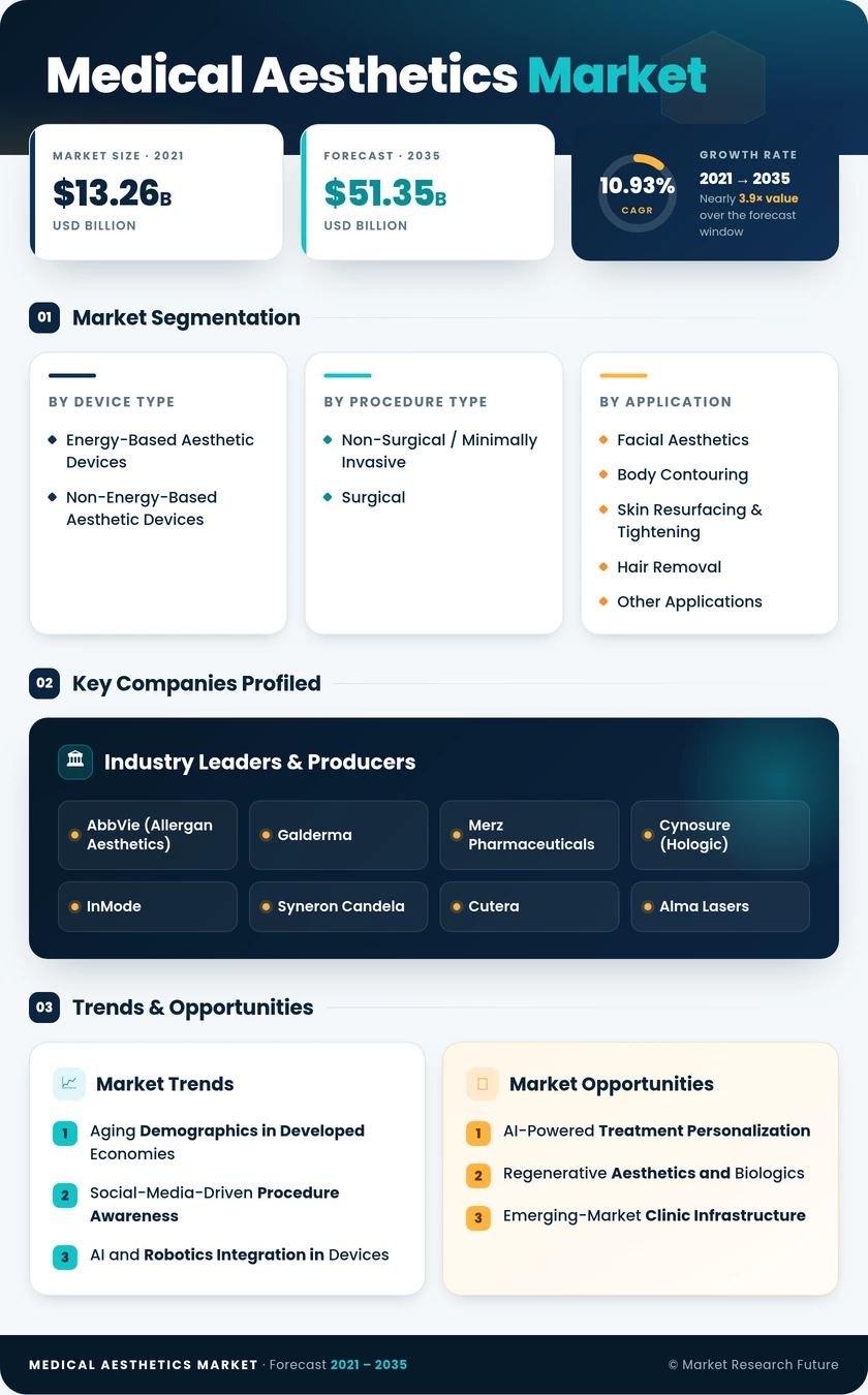 Medical Aesthetics Market Research Report – Forecast till 2035 Infographic