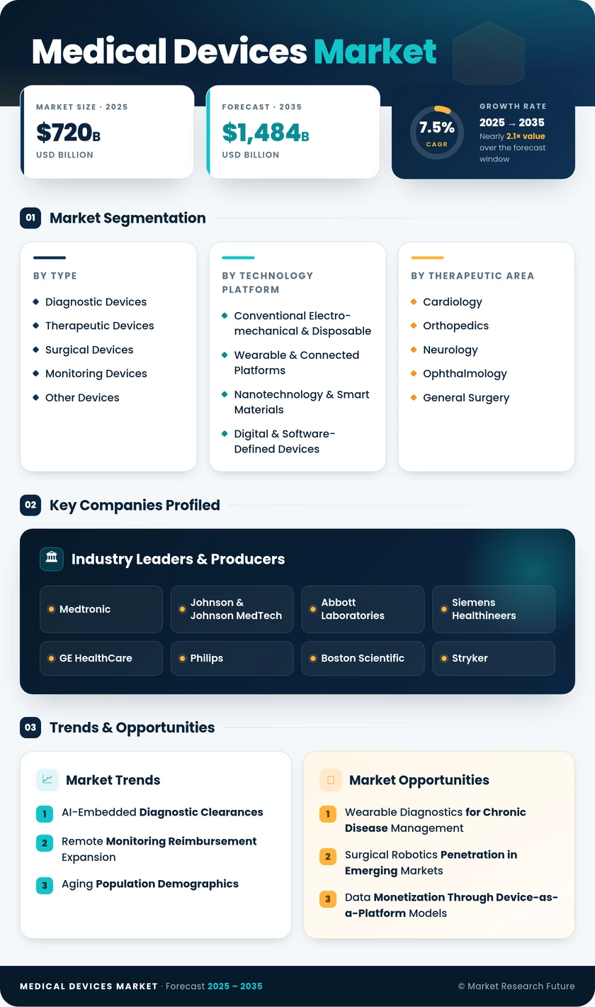 Medical Devices Market Research Report — Forecast Till 2035 Infographic