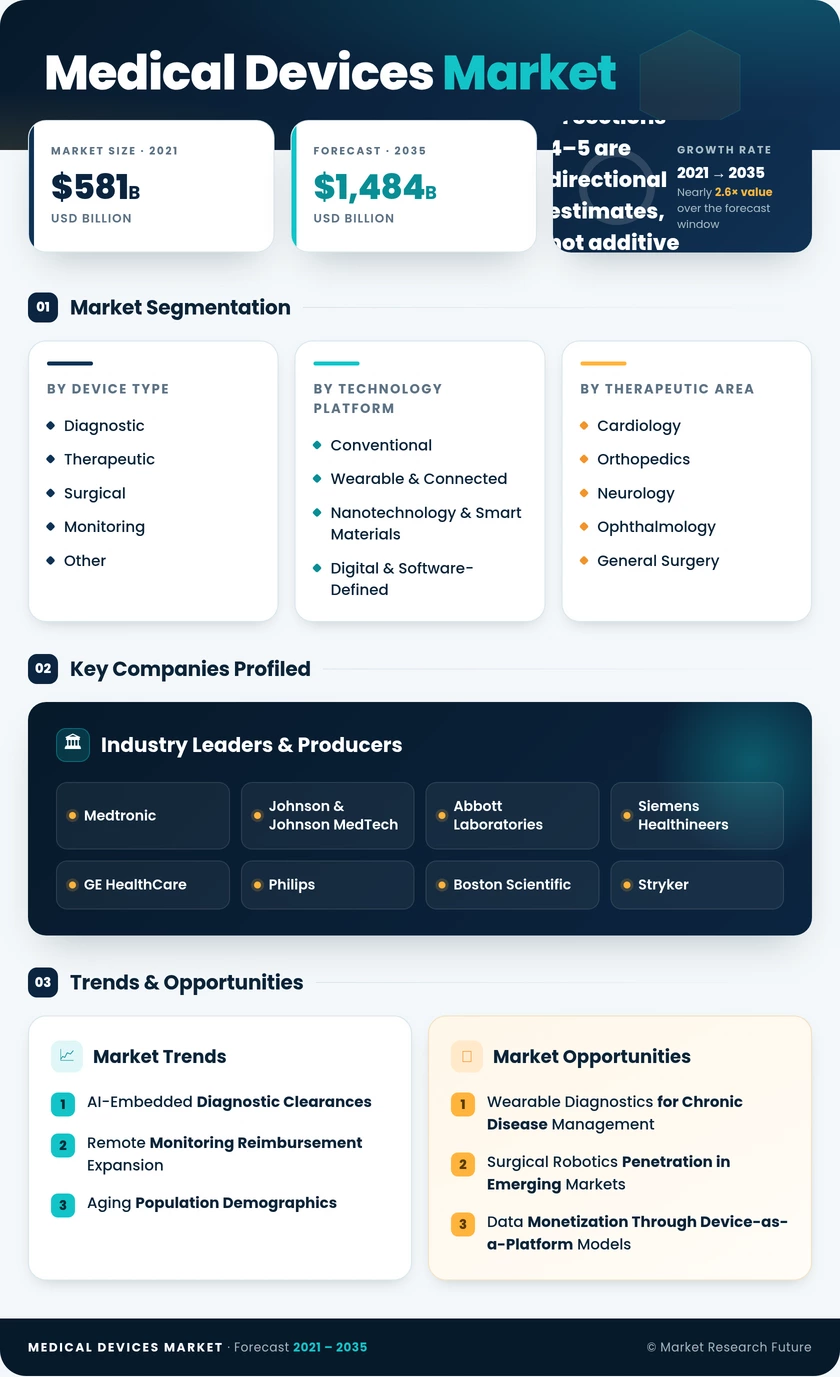 Medical Devices Market Research Report — Forecast Till 2035 Infographic