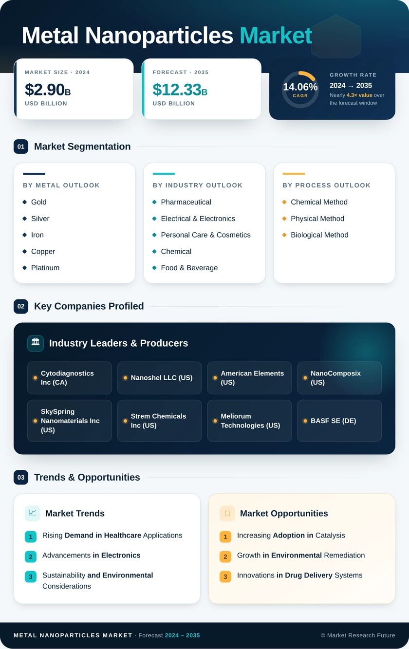 Metal Nanoparticle Market Research Report – Forecast till 2035 Infographic
