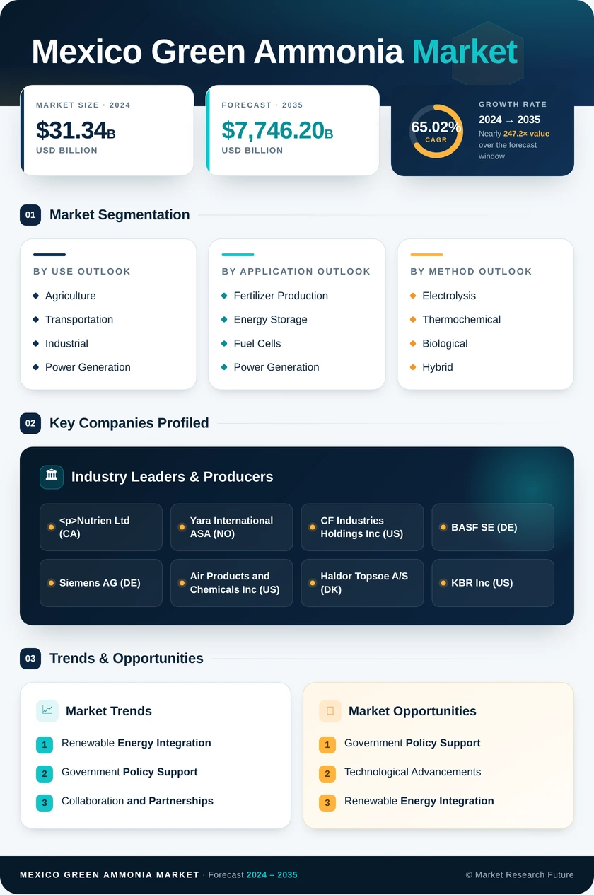 Mexico Green Ammonia Market Research Report- Forecast to 2035 Infographic