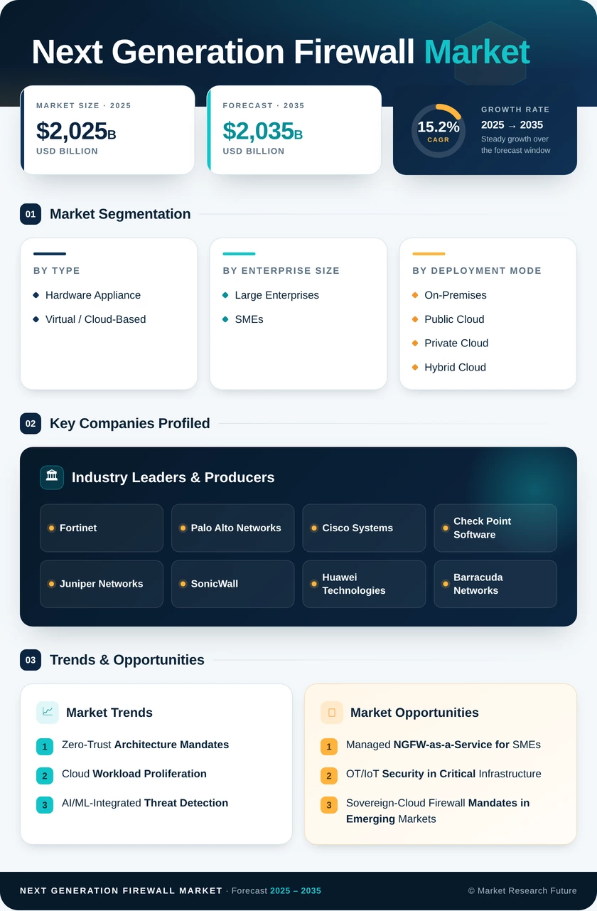 Next-Generation Firewall Market Research Report- Forecast 2035 Infographic
