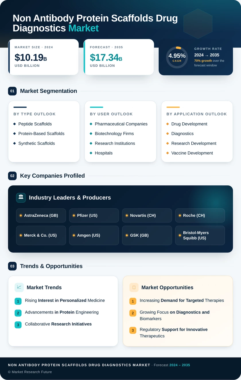 Non-Antibody Protein Scaffolds Drug and Diagnostics Market Infographic